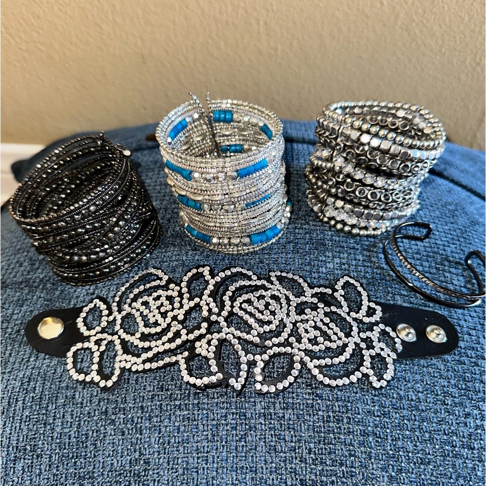Assorted Silver Bracelets